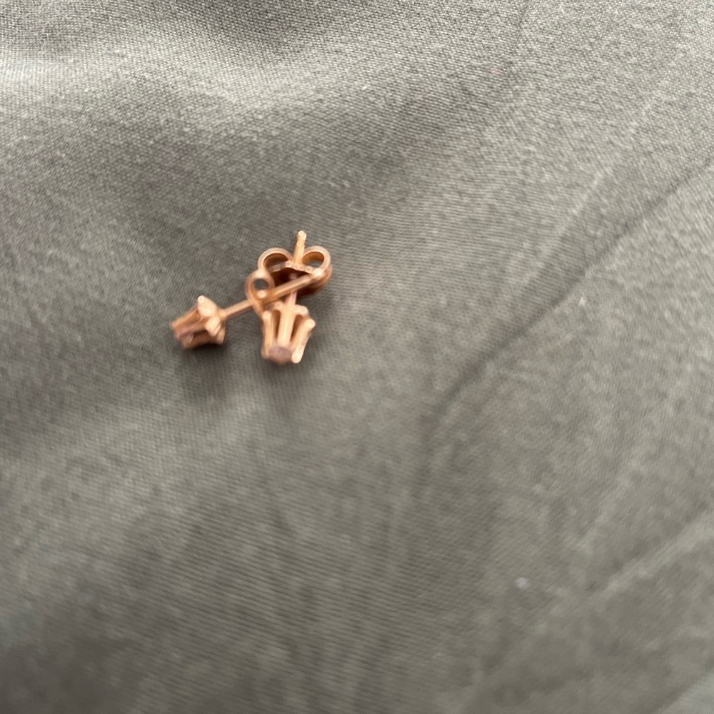 Diamond stud earrings
